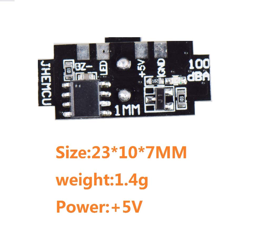2-in-1 WS2812B 5V LED with Alarm Buzzer 100dB Motor Base Light for Naze32 F3 F4 F7 Flight Control FPV RC Drone Helicopter