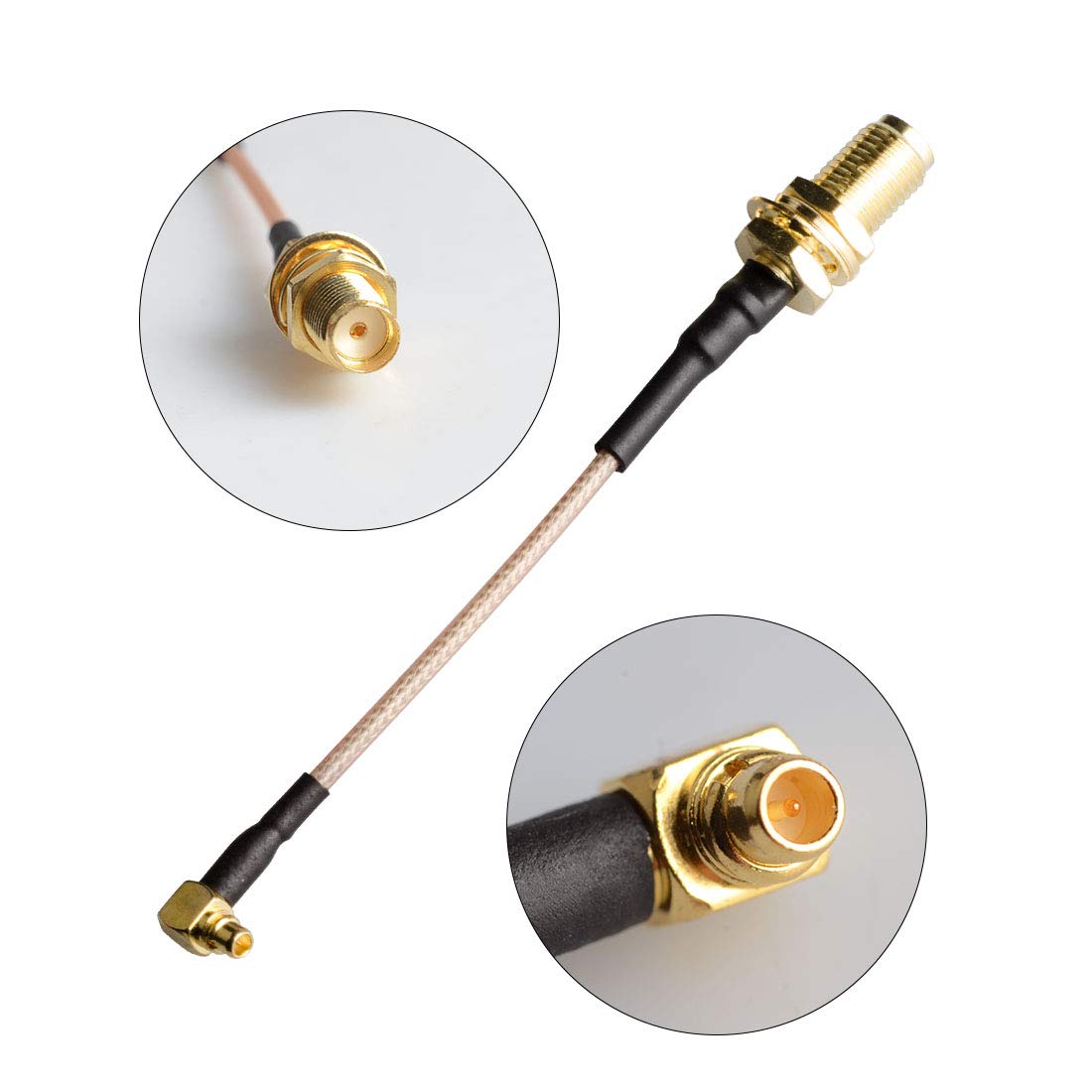 5.8GHz 90 Degrees MMCX to SMA Female FPV Antenna Connector