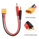 Male XT60 to 4.0mm Banana Plug With 15cm 12AWG Wire
