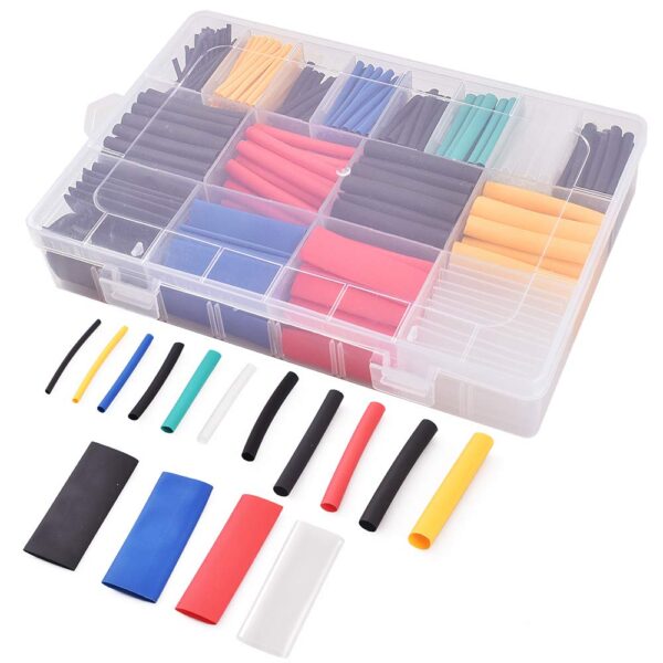 Heat Shrink Tube 580 PCS, Multi-Colors 11 Sizes Tubing Set Combo Assorted Sleeving Wrap Cable Wire Kit, Electric Insulation Tube Kit
