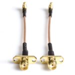RP-SMA Female to MMCX Male Right Angle RG178 Coax Cable