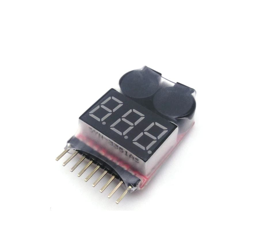 1-8S Lipo Battery Voltage Tester / Low Voltage Buzzer Alarm