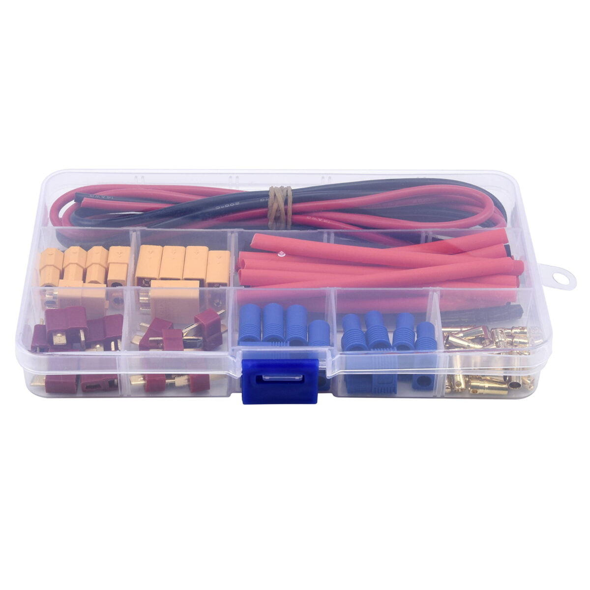 T-Plug EC3 XT60 Male and Female Adapter Connector with Silicone Wire and Heat Shrink Tubes for RC ESC Lipo Battery Motor(52PCS)