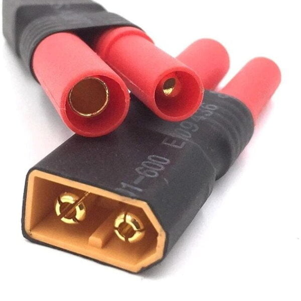 XT-60 Male To HXT 4MM Banana Bullet Connector Adapter