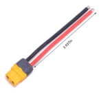 XT60H Sheath Male Connectors w14awg Power Cable for ESC, Lipo, PDB, FPV Drone